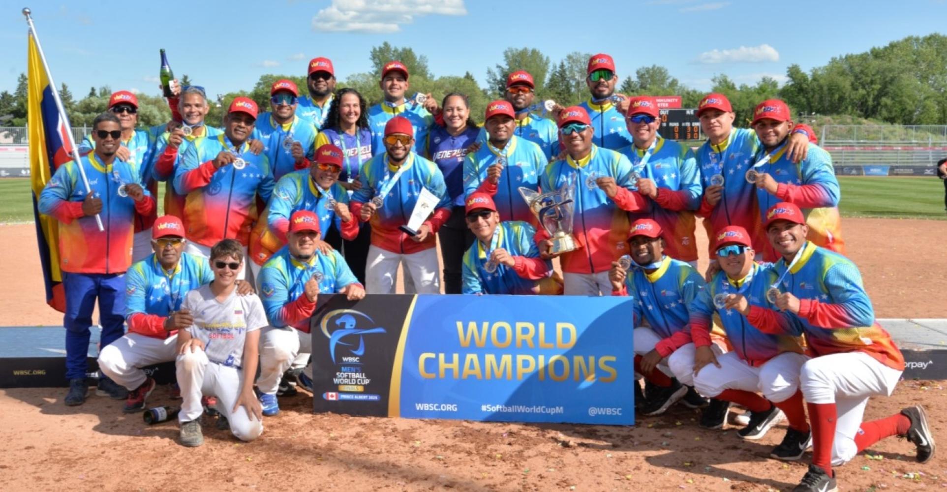 🥇 Venezuela hace historia: primero se corona campeón del mundo en sóftbol masculino